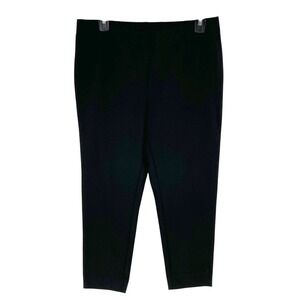 J. Jill Black Ponte Slim Leg Petite Pants Size M Business Casual Everyday Pants
